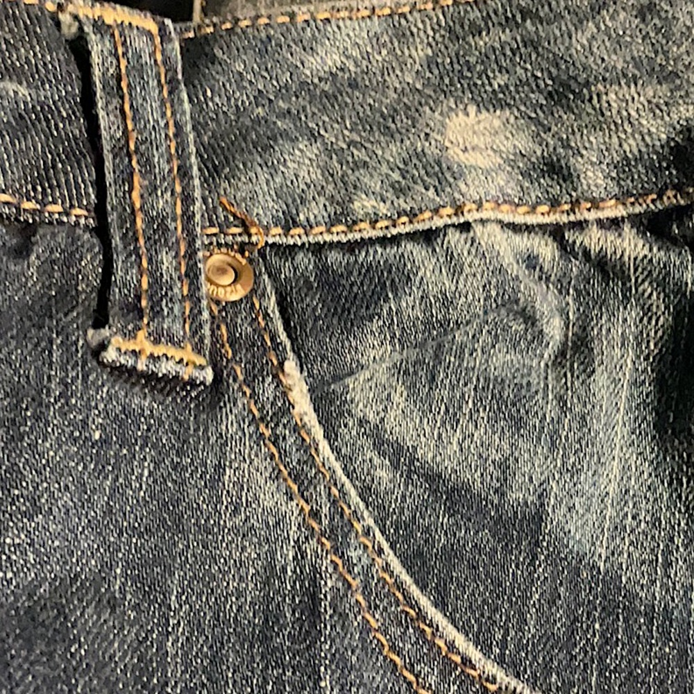 Venezia Distressed Embroidered Cotton Blend Blue Jeans Size 18 - Picture 10 of 10